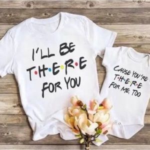 Friends XS Adult shirt and Toddler onesie